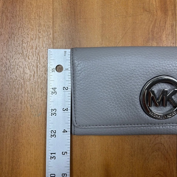 Michael Kors Women’s Gray and Silver Wallet with Card Slots - Picture 9 of 10